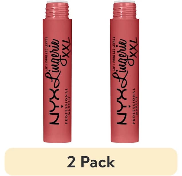 (2 pack) NYX Professional Makeup Lip Lingerie XXL Smooth Matte Liquid Lipstick, 16hr Longwear, XXPose Me, 0.13 fl. oz., Size: 0.13 fl oz