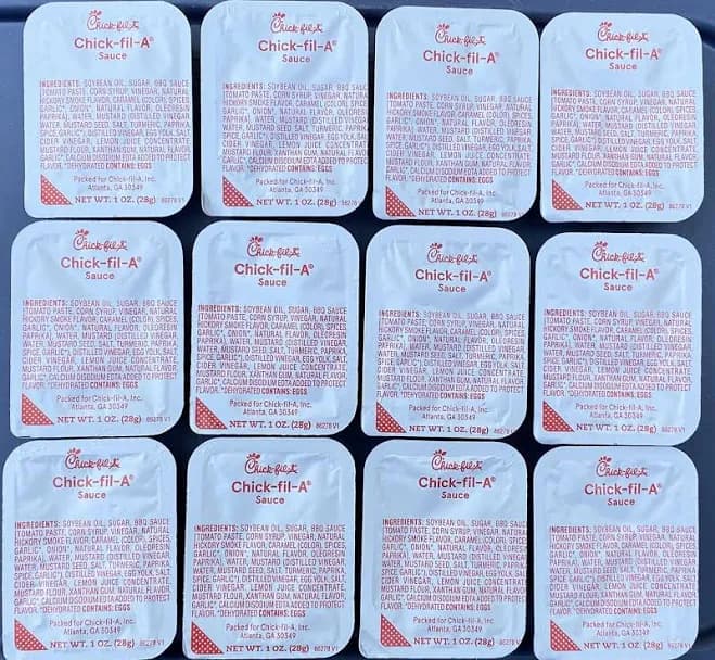 Chick-fil-a Nugget Chicken Fries Dipping Sauce Packets