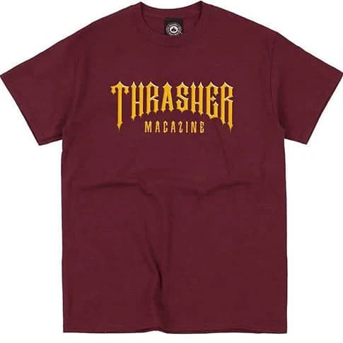 Thrasher Low Low Logo Maroon Ss XL