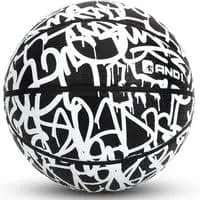 Rubber Basketball for Games ‎12.85 x 5.9 x 4.11 inches Black and White
