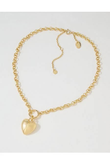 Aerie Bubble Heart Chunky Necklace