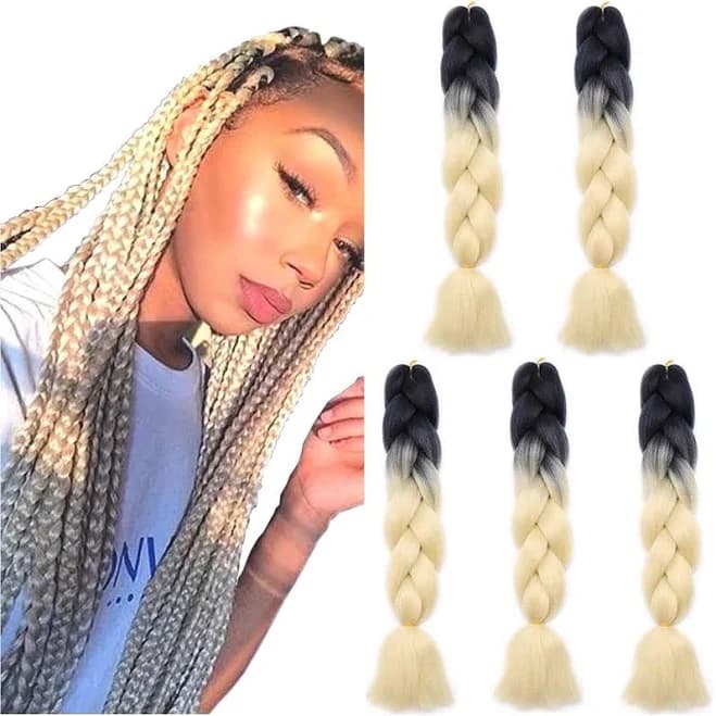 Sego 5pcs Ombre Braiding Hair Extension