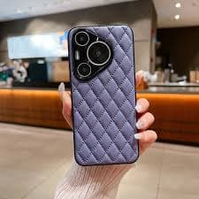 Shockproof Leather Geometric Soft Touch Case For Huawei Pura 70 Pro 70Ultra P60 Mate70, Slim Camera Protection Phone Cover Funda - AliExpress