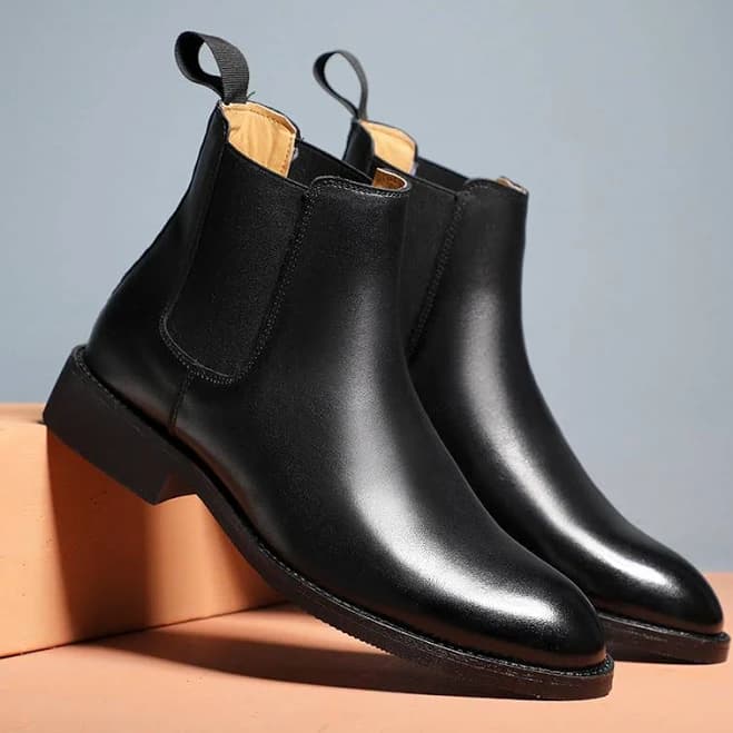 Men's Classic Polished Chelsea Boots