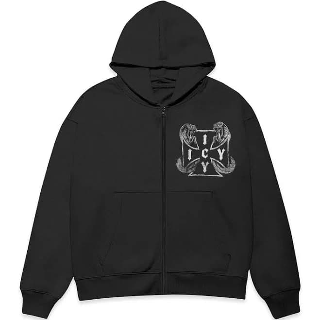 Snake Cross Graphic Hoodie