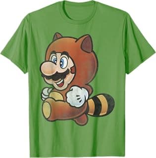 Nintendo Super Mario Tanooki Suit Vintage Graphic T-Shirt