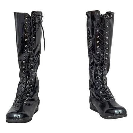 E.W.S. Pro Wrestling Lace-Up Costume Boots