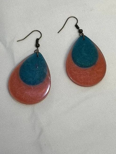 Teardrop Resin Earrings