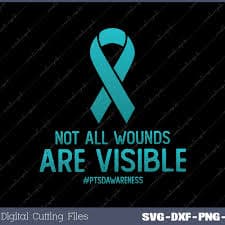 Not All Wounds Are Visible PTSD Awareness Month Day SVG Files – creativepik