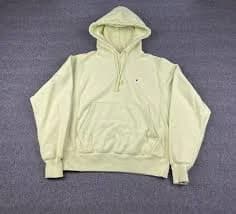 Champion Reverse Weave Hoodie Men's Small S Light Lime Green Pullover Sweatshirt
