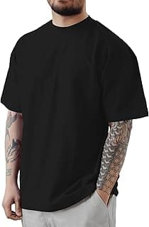Men's Casual Oversized Tshirts Workout Short Sleeve T-Shirt Dry Fit Lightweight Crewneck Tee Tops