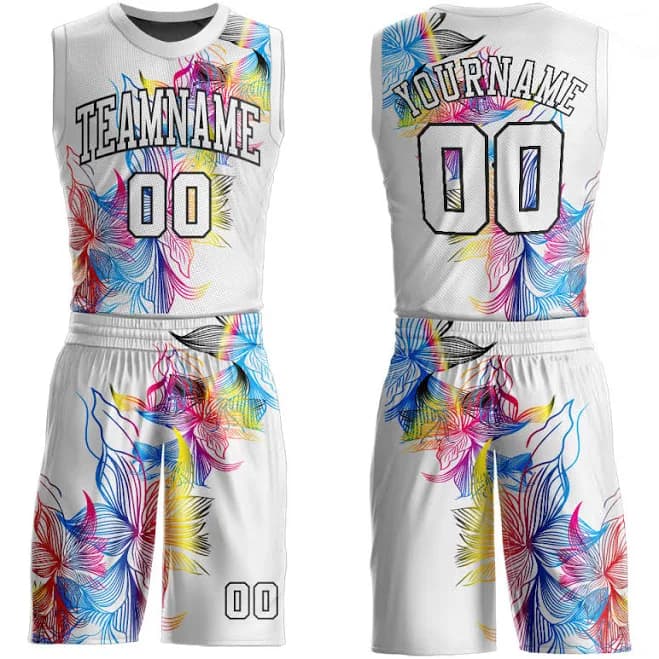 Custom Round Neck Sublimation Basketball Suit Jersey