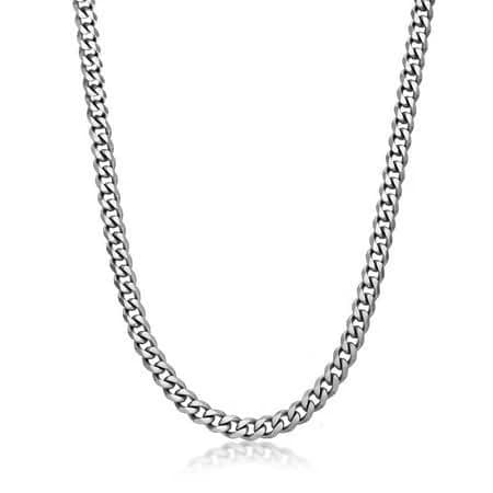 Men's LYNX Stainless Steel Curb Chain Necklace