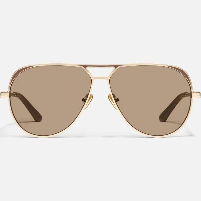 Quay Open Tab Aviator Sunglasses