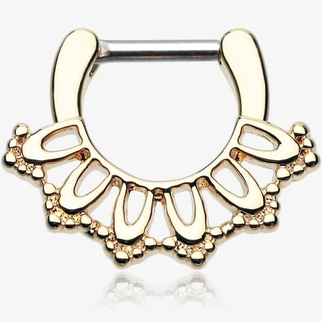 Women's 16 GA Filigree Septum Clicker