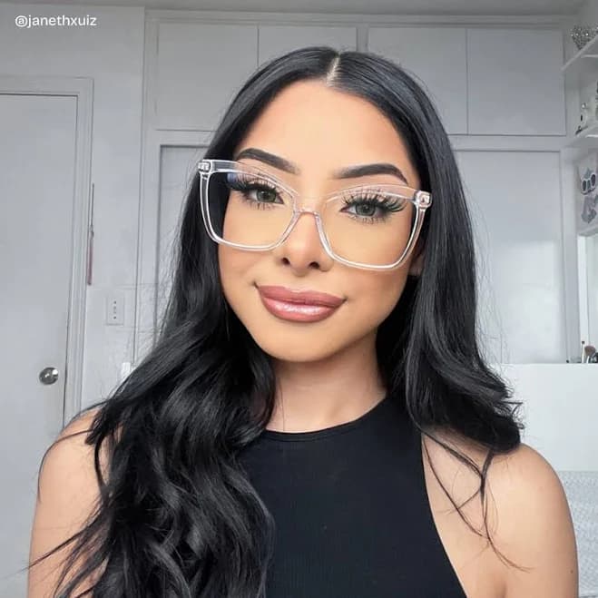 Zeelool Butterfly Prescription Glasses Clear Frames TR90