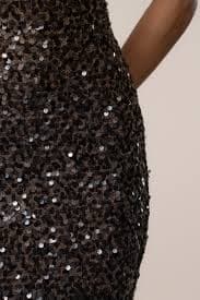Chocolate Jewel Opulence Sequin Dress