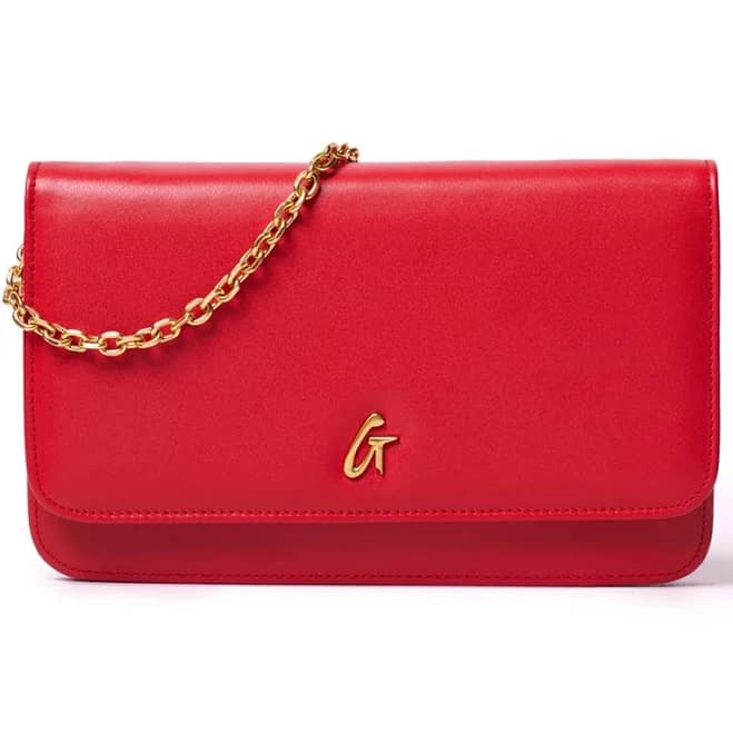 Glam-Aholic Lifestyle Genuine Leather Wallet On Chain