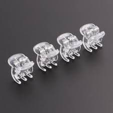 LEORX 60pcs Mini Hair Claw Clips for Women Transparent Daily Use Hair Styling - Walmart.com