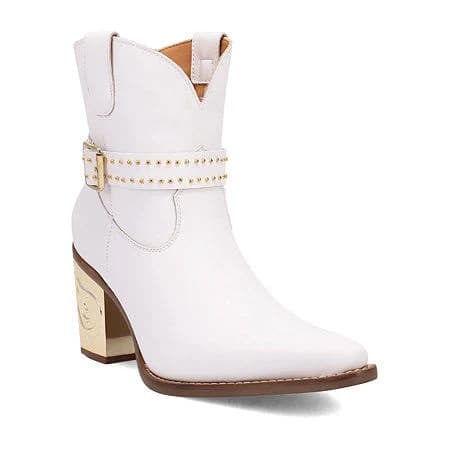 Dingo Women's Milano Studded Leather Western Booties