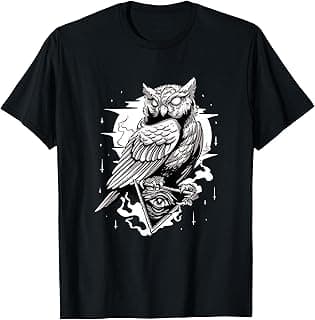 Owl Pyramid Secret Illuminati T-Shirt Owl Conspiracy Shirt T-Shirt
