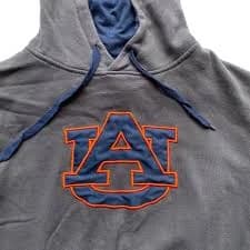 Auburn University Hoodie Medium Gray Stadium Tigers Sweatshirt