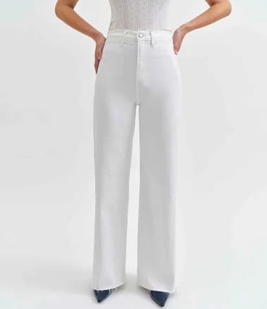 Daze Far Out High Rise Wide Leg Jeans with Seaming