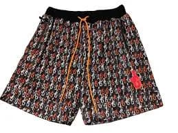 John Geiger Men's Mesh Basketball Shorts JG Signature Logo Zipper Pockets 2XL