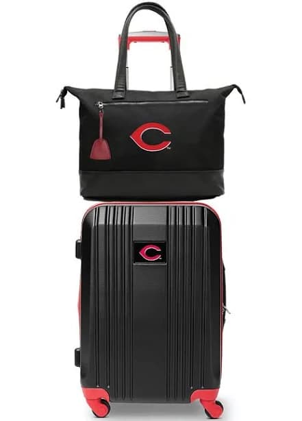 Cincinnati Reds Premium Laptop Tote Bag and Luggage Set