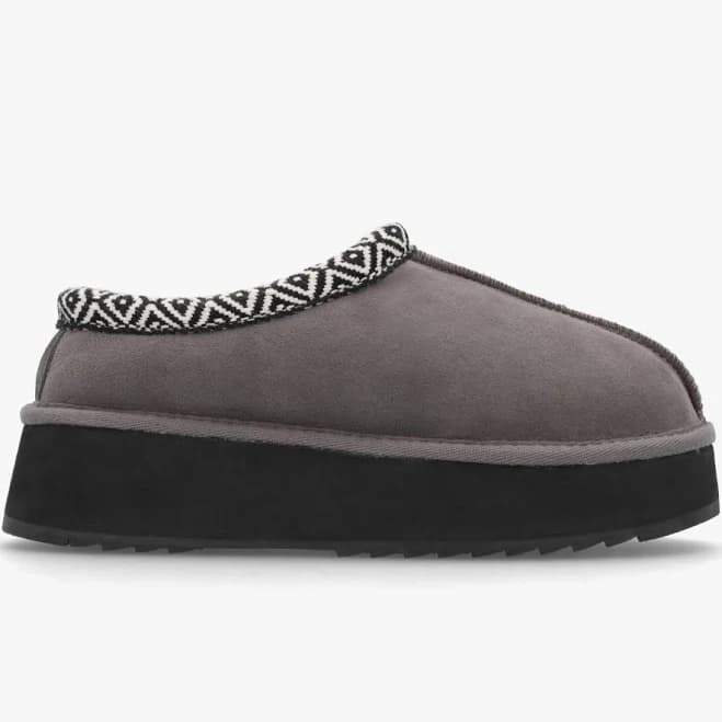 DANIEL Somolly Platform Suede Shearling Slippers