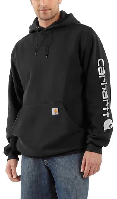 Carhartt Men's Loose Fit Midweight Logo Sleeve Graphic Sweatshirt