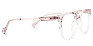 Chloe Pink Square Prescription Glasses | Zeelool