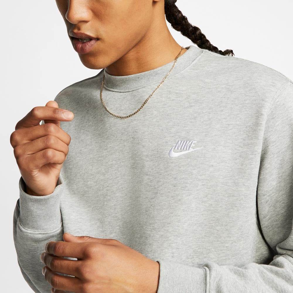 Buy Nike Men Nike Sportswear Club Crew FT BV2667 063 at affordable prices — free shipping, real reviews with photos — Joom