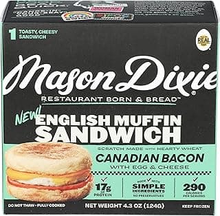 English Muffin Sandwich with Canadian Bacon, Egg & Cheese, 4.3 OZ