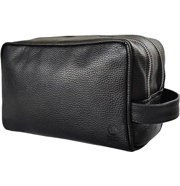 Rustic Town Genuine Leather Travel Toiletry Bag