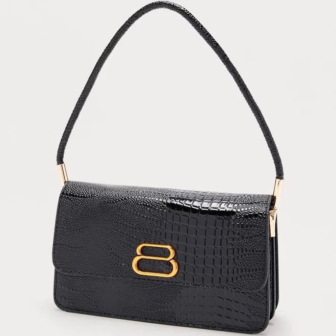 Fashion Nova Women's Croc Chic Handbag