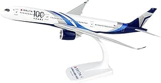 Flight Miniatures Delta 100th Anniv. Livery A350 1:200 Scale - Plastic Snap-Fit Model Airplane - Collectible Replica of Delta Airlines Aircraft Part# AAB-35090H-004