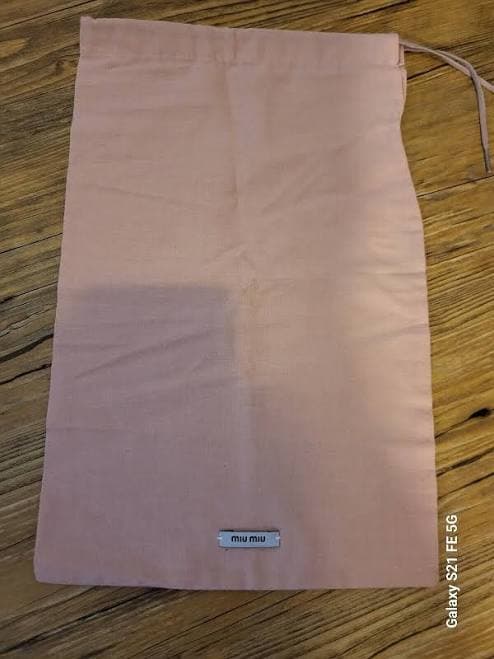 miu Miu Drawstring Dust Bag