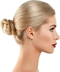 Amazon.com: AVORA 10K White Gold Classic Polished 2mm Tube Hoop Earrings 3-Pair Set: Clothing, Shoes & Jewelry