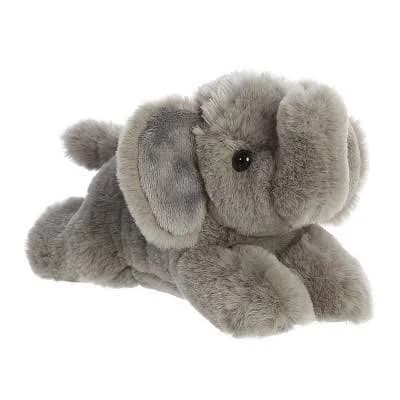 Aurora Small Grey Mini Flopsie 8 inch Elephant Calf