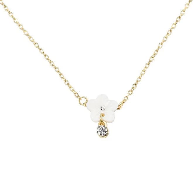 LC Lauren Conrad Gold Tone Flower Pendant Necklace