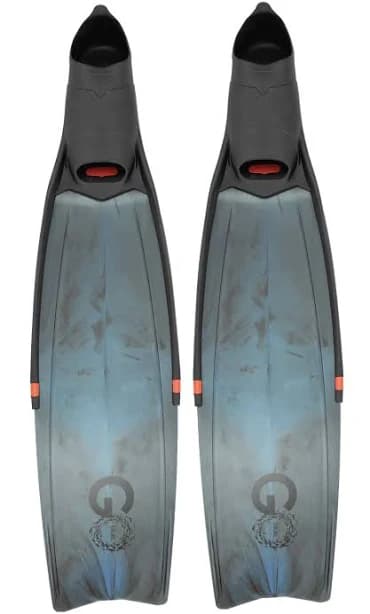 GO BLUE Freediving fins (Colour: Blue Camo, Size: 47/48)