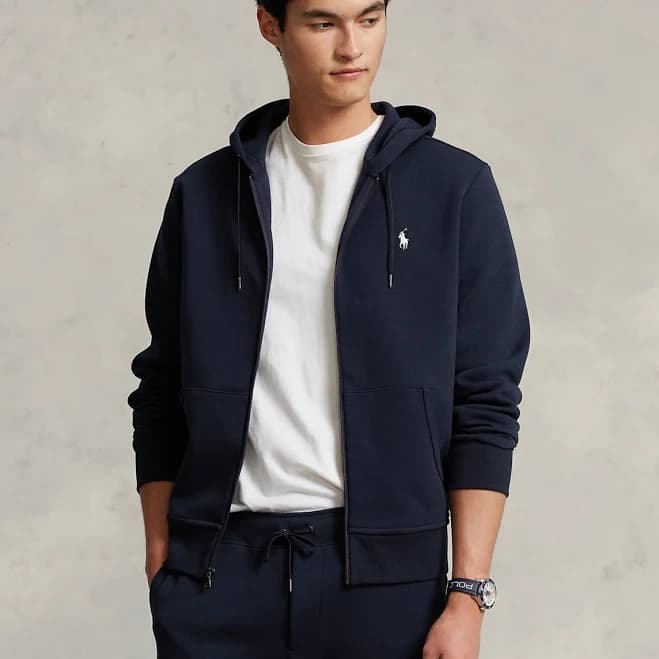 Polo Ralph Lauren Men's Double Knit Full Zip Hoodie