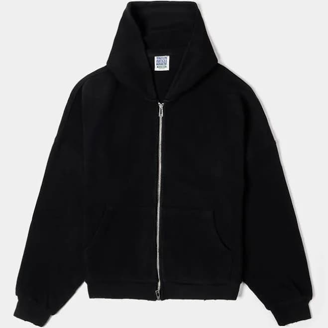 Maison Article Men's Knit Fleece Zip Up Hoodie