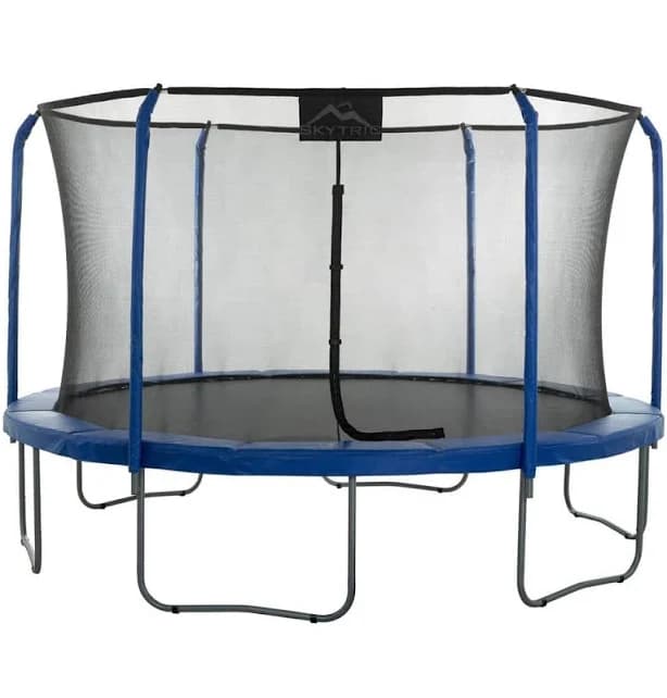 SKYTRIC Machrus 15 ft. Round Trampoline Set with Premium TopRing Flex Frame Safety Enclosure System