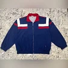 VTG Adidas Men Track Suit JacketRed/White/Blue - Large Classic Tag USA Colors