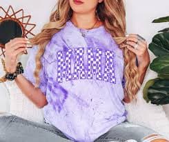 Purple Checkered Mama Purple Tie Dye Tee – The Red Rival