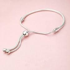 Adjustable European Charm Bracelets 3mm Steel Snake Chain Fits Pandora Beads Pendants & More, 18in, Stainless Steel, No Gemstone : Amazon.sg: Fashion