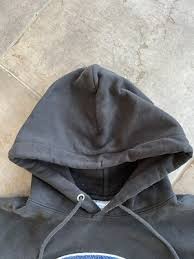 Vtg Champion Reverse Weave Big Chenille Patch Logo Hoodie Sweatshirt Mens Large | eBay