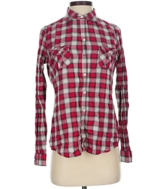 Heritage Women's Long Sleeve Plaid Button Down Shirt